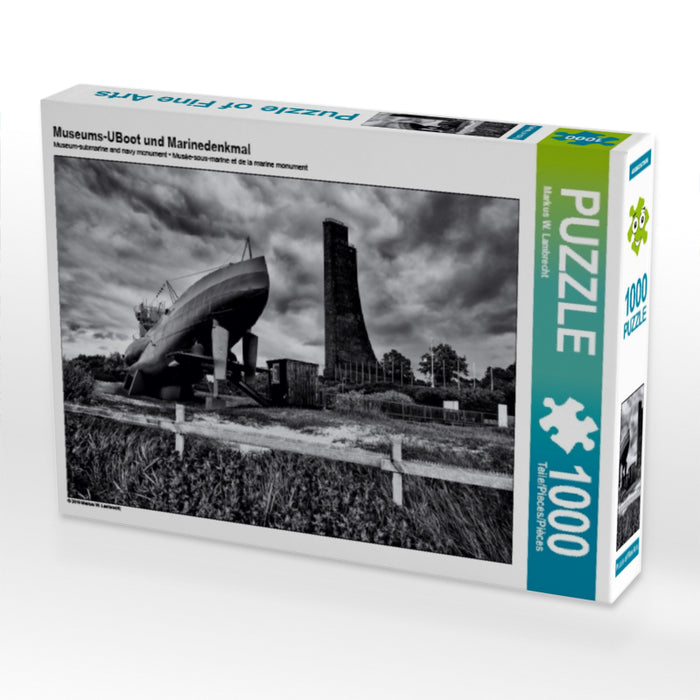 Museums-UBoot und Marinedenkmal 1000 Teile Puzzle quer - CALVENDO Foto-Puzzle'