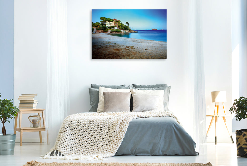 Premium Textil-Leinwand Premium Textil-Leinwand 120 cm x 80 cm quer Ein Motiv aus dem Kalender Elba - die Insel im Mittelmeer