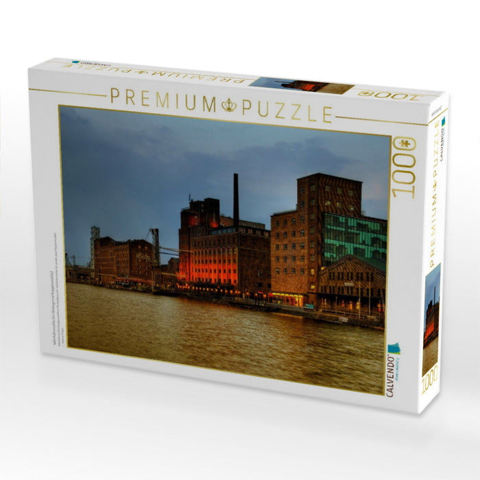 Wehrhahnmühle (im Hintergrund Küppersmühle) - CALVENDO Foto-Puzzle'
