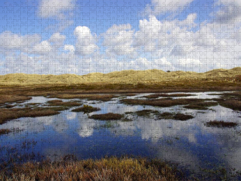Dünen am Radweg nach Hvide Sande - CALVENDO Foto-Puzzle'