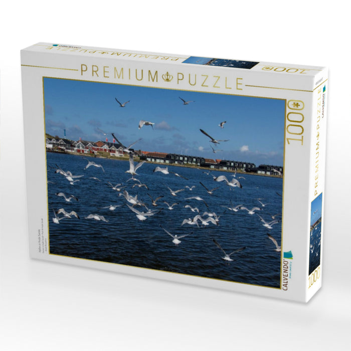 Hafen in Hvide Sande - CALVENDO Foto-Puzzle'