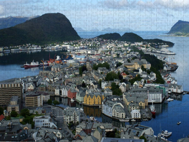 Alesund in Norwegen - CALVENDO Foto-Puzzle'