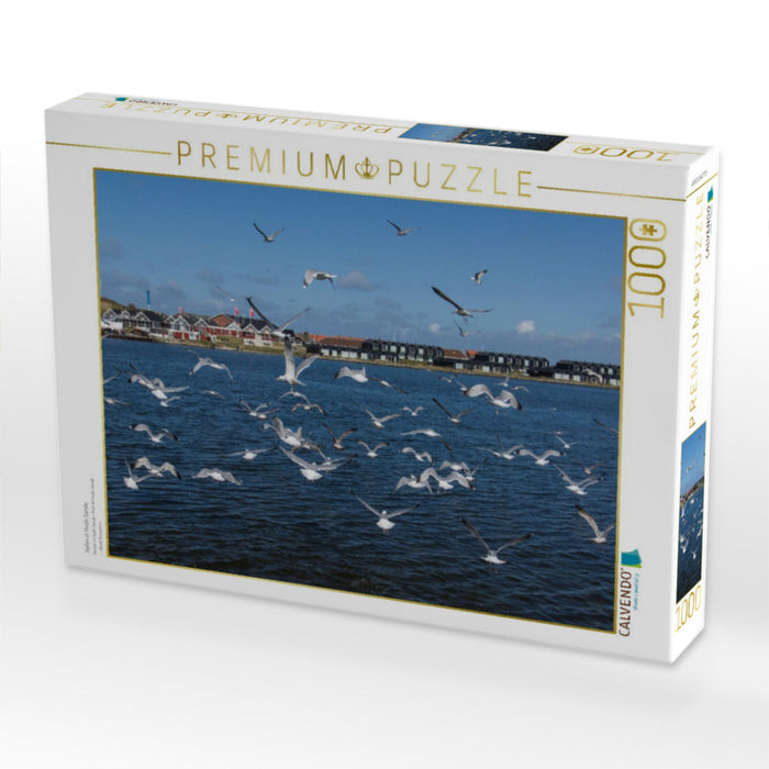 Hafen in Hvide Sande - CALVENDO Foto-Puzzle'