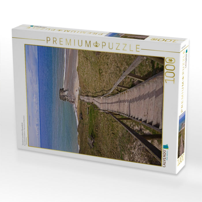 Strand am Leuchtturm Blavandshuk - CALVENDO Foto-Puzzle'