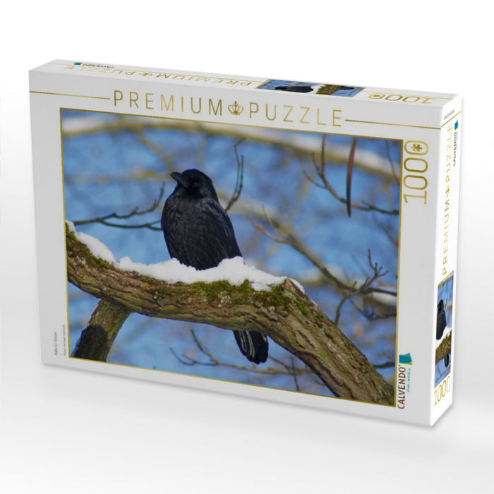 Rabe im Winter - CALVENDO Foto-Puzzle'