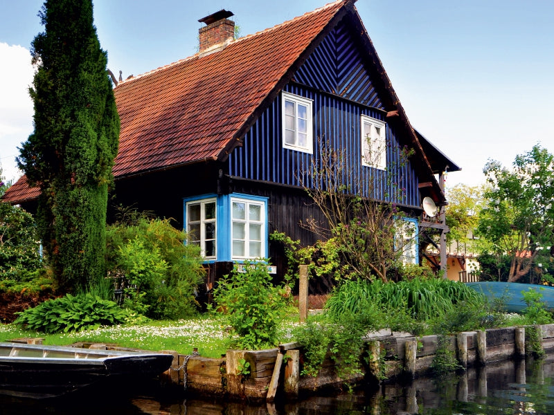Holzhaus am Wasser 1000 Teile Puzzle quer - CALVENDO Foto-Puzzle'