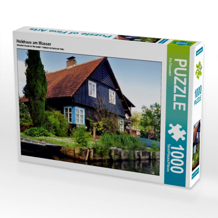 Holzhaus am Wasser 1000 Teile Puzzle quer - CALVENDO Foto-Puzzle'