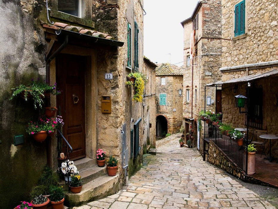 Gasse in Casale Marittimo - CALVENDO Foto-Puzzle'