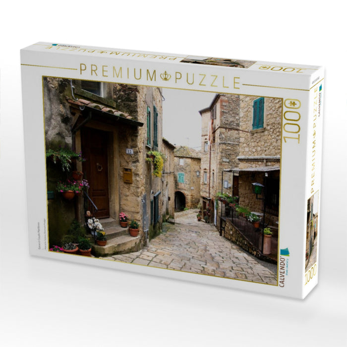 Gasse in Casale Marittimo - CALVENDO Foto-Puzzle'