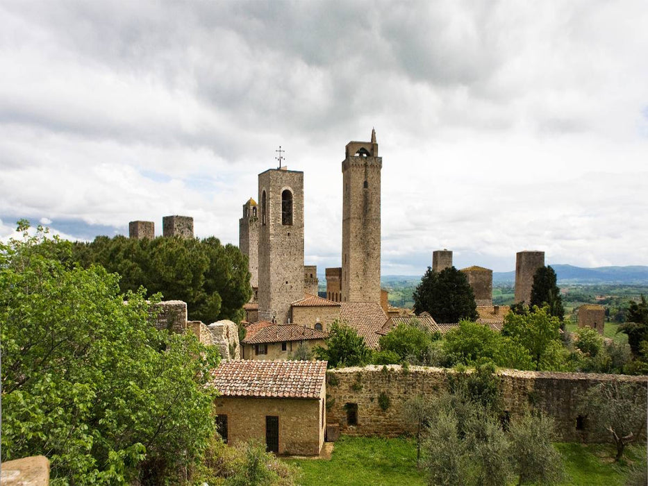 Die Geschlechtertürme in San Gimignano - CALVENDO Foto-Puzzle'