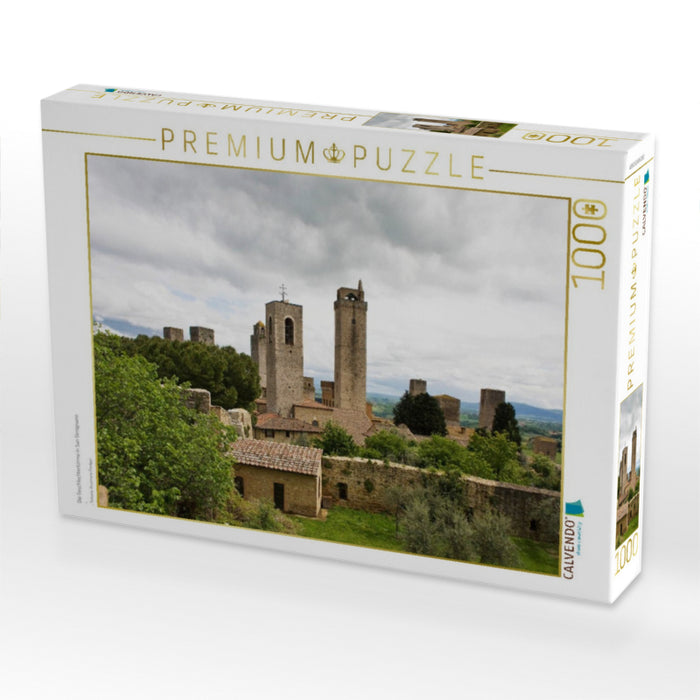 Die Geschlechtertürme in San Gimignano - CALVENDO Foto-Puzzle'