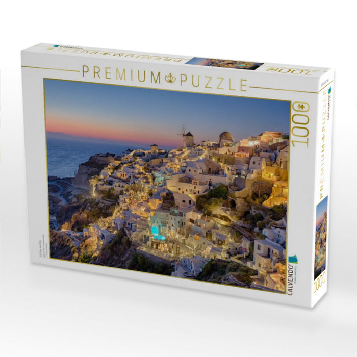 Lichter von Oia - CALVENDO Foto-Puzzle'