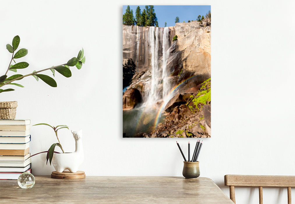 Premium Textil-Leinwand Premium Textil-Leinwand 60 cm x 90 cm hoch Vernal Falls - Yosemite