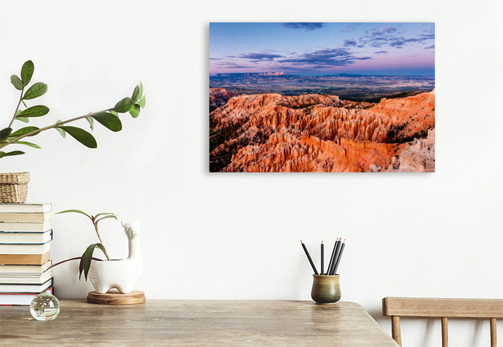 Premium Textil-Leinwand Premium Textil-Leinwand 90 cm x 60 cm quer Bryce Canyon NP - Blick vom Inspiration Point