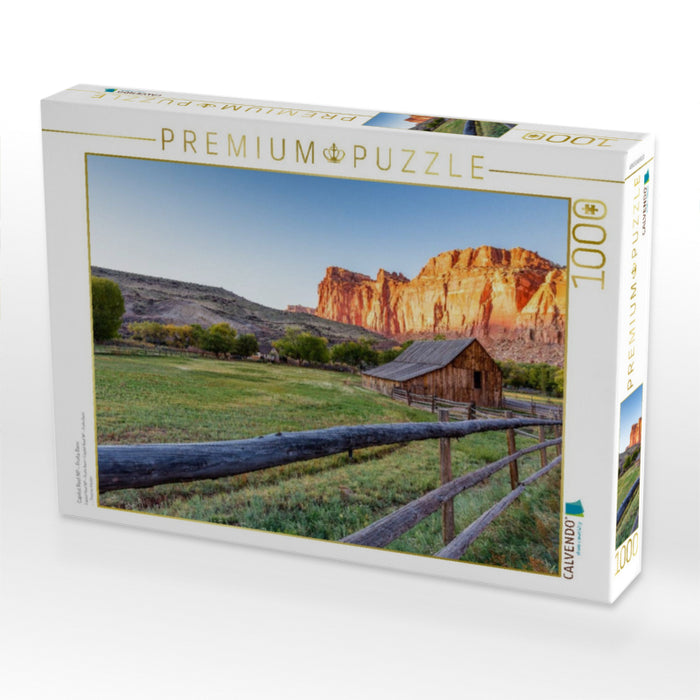 Capitol Reef NP - Fruita Barn - CALVENDO Foto-Puzzle'