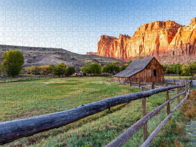 Capitol Reef NP - Fruita Barn - CALVENDO Foto-Puzzle'