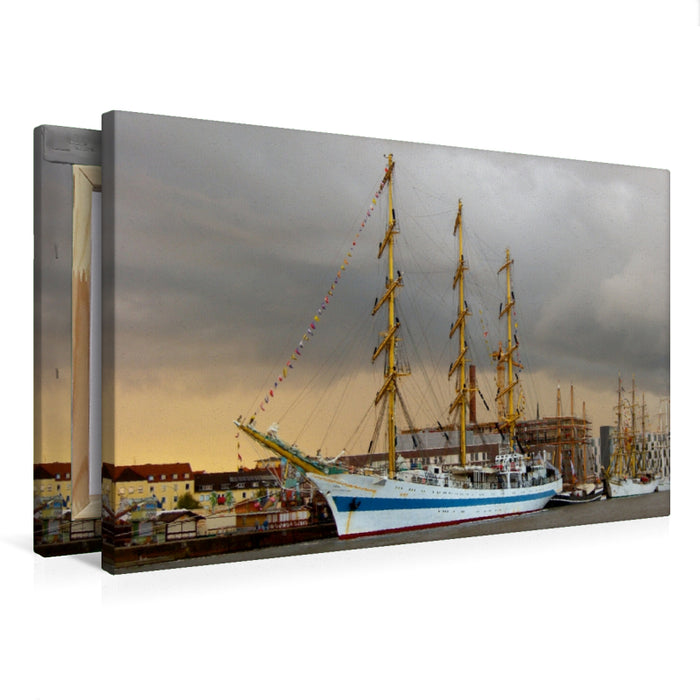 Premium Textil-Leinwand Vollschiff Mir