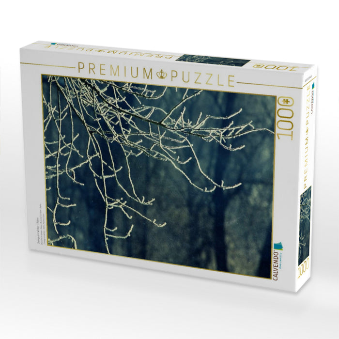 Zweige im Winter - Retro - CALVENDO Foto-Puzzle'