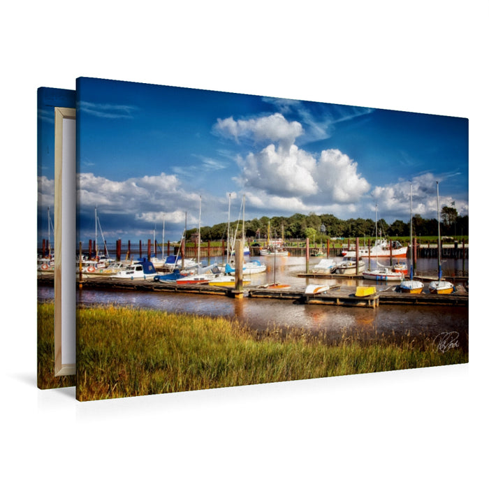 Premium Textil-Leinwand Dangast an der Nordsee