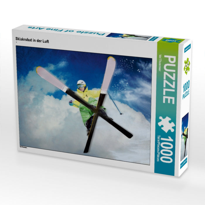Skiakrobat in der Luft 1000 Teile Puzzle quer - CALVENDO Foto-Puzzle'