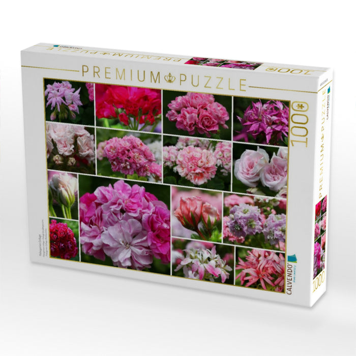 Pelargonien Collage - CALVENDO Foto-Puzzle'