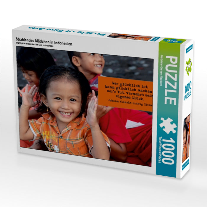 Radiant girl in Indonesia - CALVENDO photo puzzle 