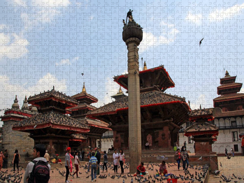 Durbar Square, Kathmandu - CALVENDO Foto-Puzzle'