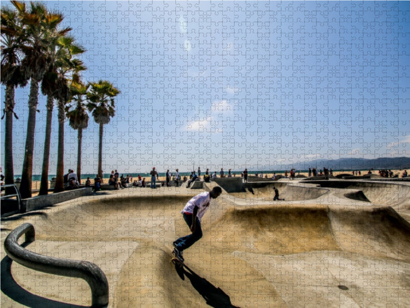 Skateboardpark Venice Beach 1000 Teile Puzzle quer - CALVENDO Foto-Puzzle'