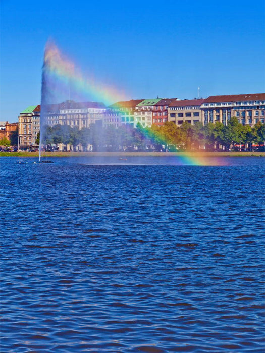 HAMBURG Alsterfontäne - CALVENDO Foto-Puzzle'