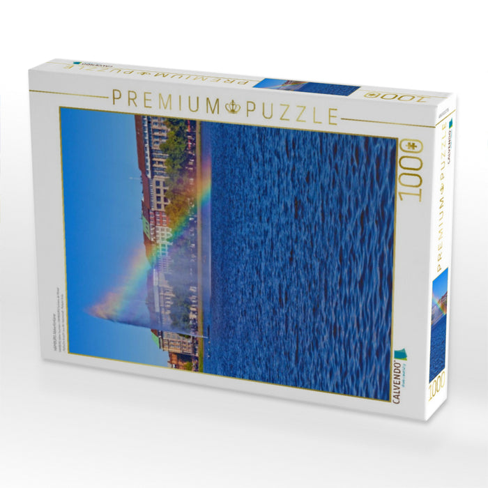 HAMBURG Alsterfontäne - CALVENDO Foto-Puzzle'