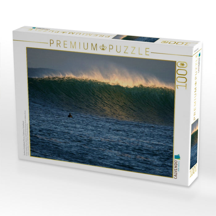 Surfen in Schottland, Thurso, Caithness, Schottland - CALVENDO Foto-Puzzle'