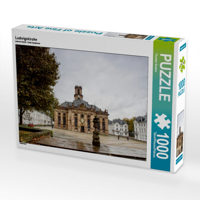Ludwigskirche 1000 Teile Puzzle quer - CALVENDO Foto-Puzzle'