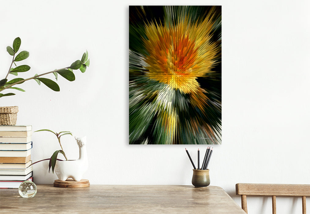 Premium Textil-Leinwand Premium Textil-Leinwand 50 cm x 75 cm hoch Flower Explosion Flower Explosion X PHOTO ART° V PHOTO ART° by Rosemarie Hofer