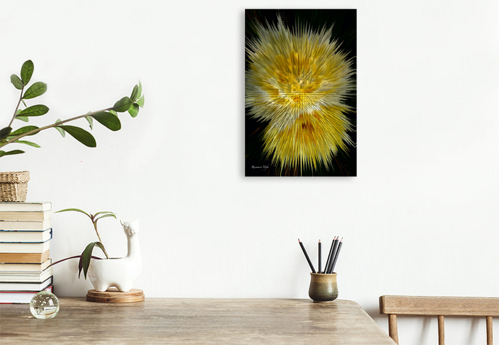 Premium Textil-Leinwand Premium Textil-Leinwand 50 cm x 75 cm hoch Flower Explosion I PHOTO ART° by Rosemarie Hofer