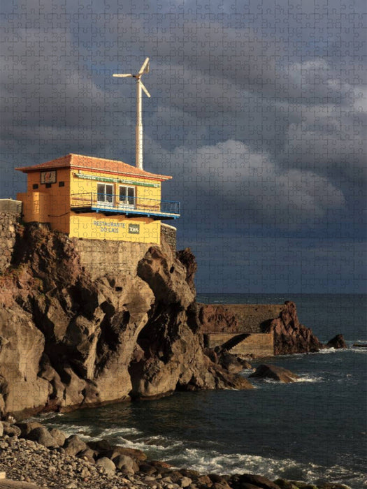 Restaurant über dem Meer - CALVENDO Foto-Puzzle'