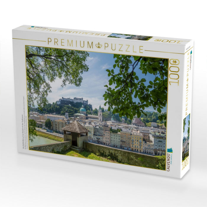 SALZBURG Blick auf die Altstadt mit alter Stadtmauer - CALVENDO Foto-Puzzle'