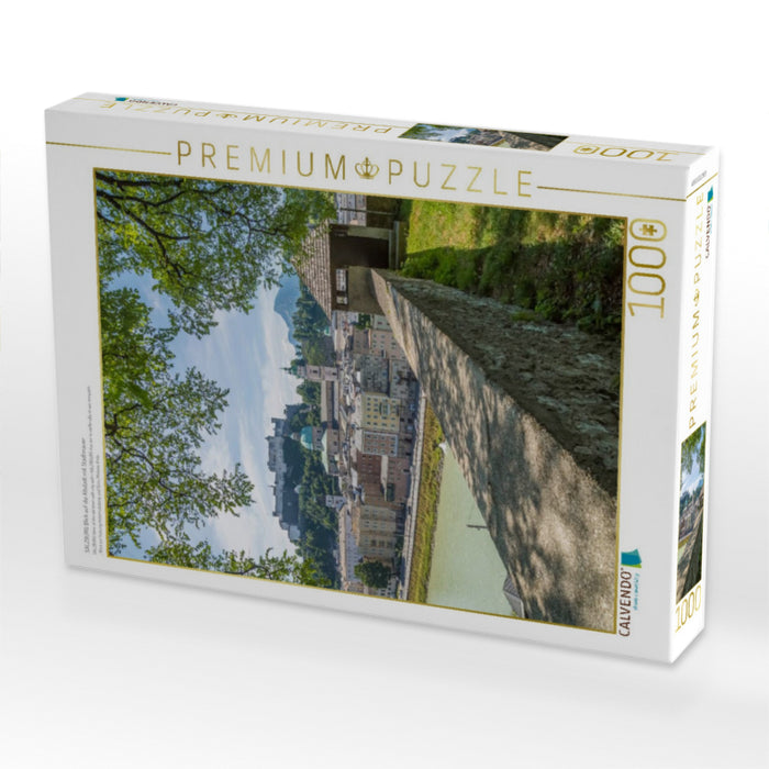 SALZBURG Blick auf die Altstadt mit Stadtmauer - CALVENDO Foto-Puzzle'