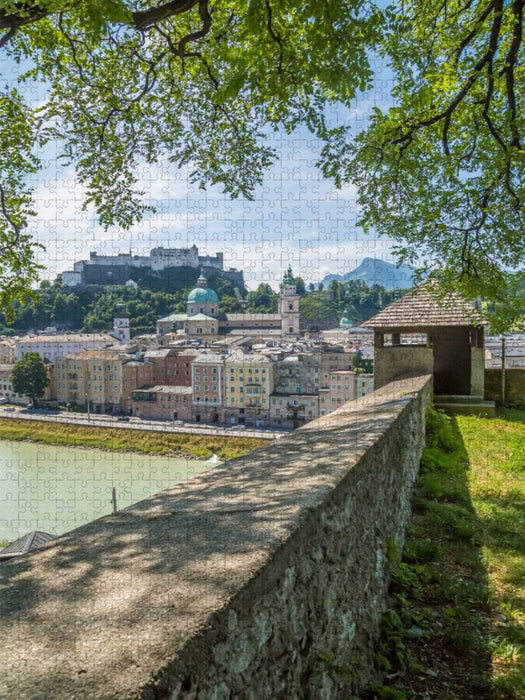 SALZBURG Blick auf die Altstadt mit Stadtmauer - CALVENDO Foto-Puzzle'