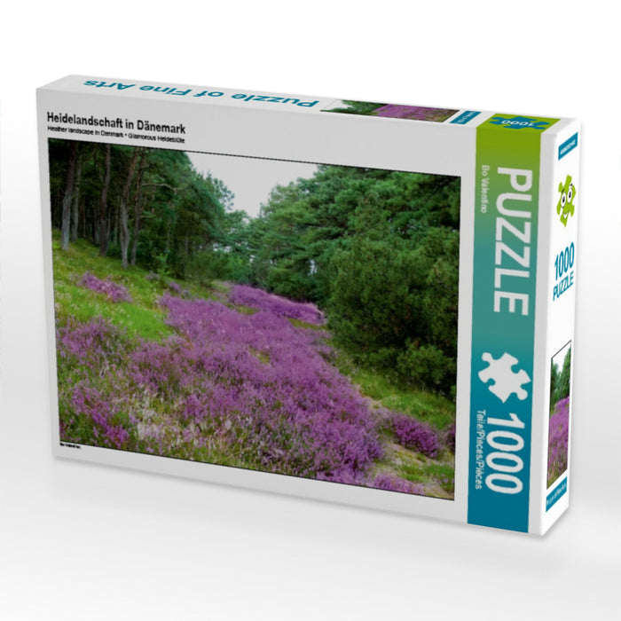 Heidelandschaft in Dänemark 1000 Teile Puzzle quer - CALVENDO Foto-Puzzle'