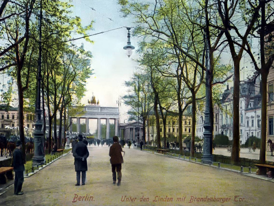 Brandenburger Tor in Berlin 1909 - CALVENDO Foto-Puzzle'