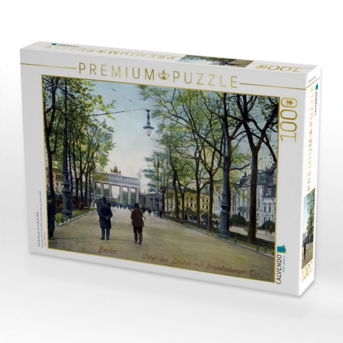 Brandenburger Tor in Berlin 1909 - CALVENDO Foto-Puzzle'