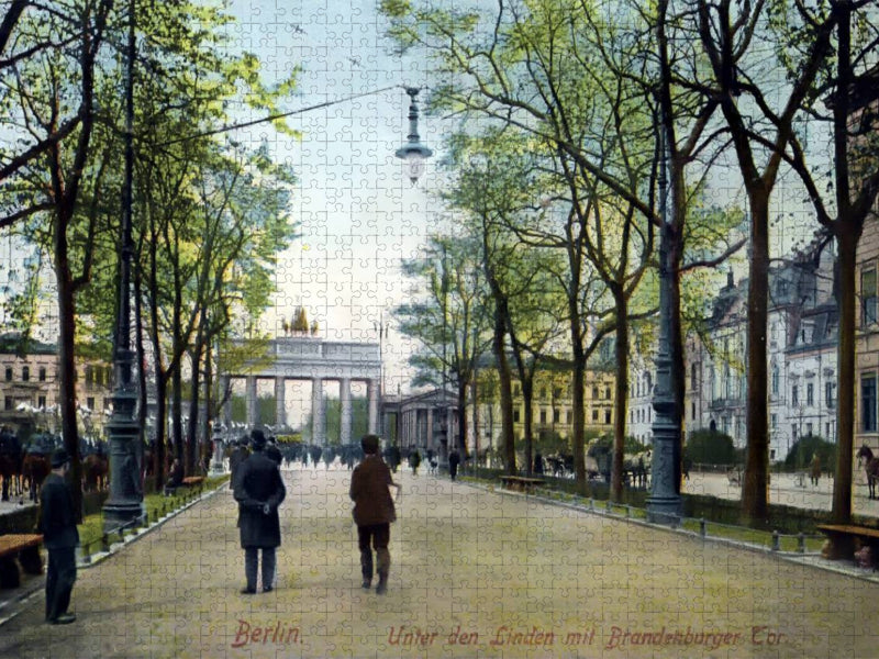 Brandenburger Tor in Berlin 1909 - CALVENDO Foto-Puzzle'