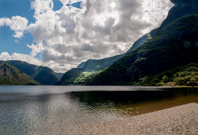 Premium Textil-Leinwand Der Eidfjordvatnet