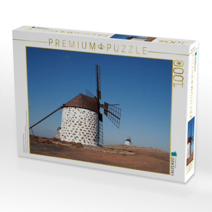 Windmühle in Fuerteventura - CALVENDO Foto-Puzzle'
