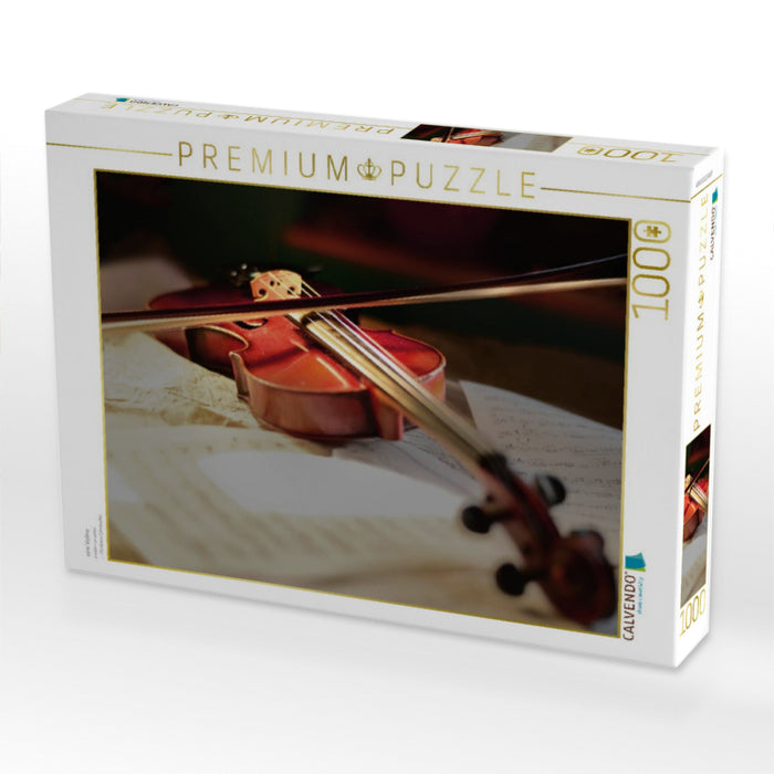 eine Violine - CALVENDO Foto-Puzzle'