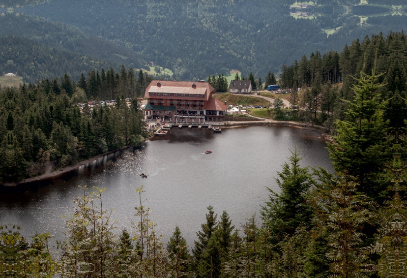 Premium Textil-Leinwand Der Mummelsee