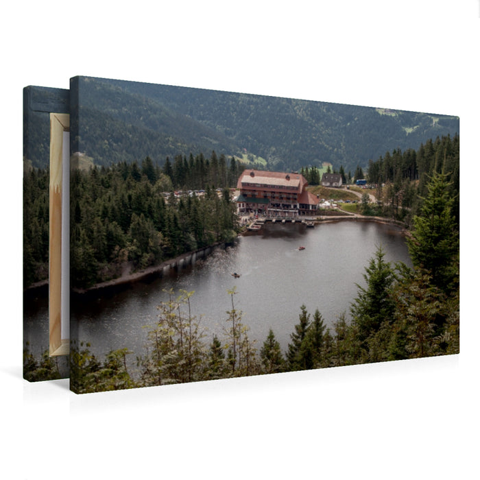 Premium Textil-Leinwand Der Mummelsee