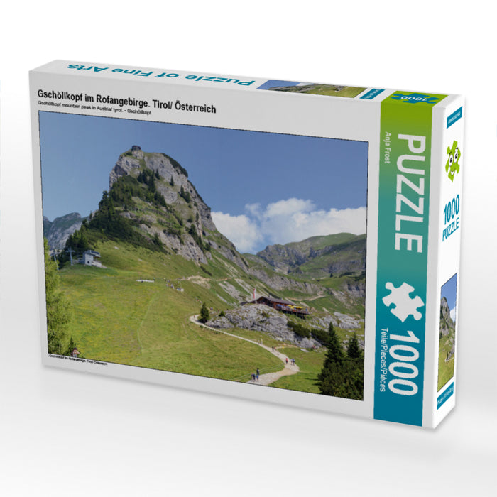 Gschöllkopf im Rofangebirge. Tirol/ Österreich 1000 Teile Puzzle quer - CALVENDO Foto-Puzzle'