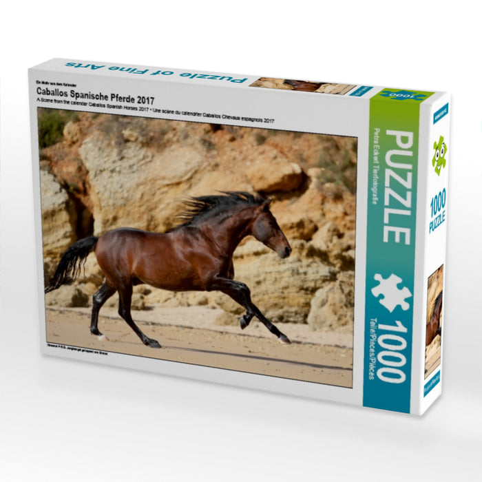 Ein Motiv aus dem Kalender Caballos Spanische Pferde 2017 1000 Teile Puzzle quer - CALVENDO Foto-Puzzle'