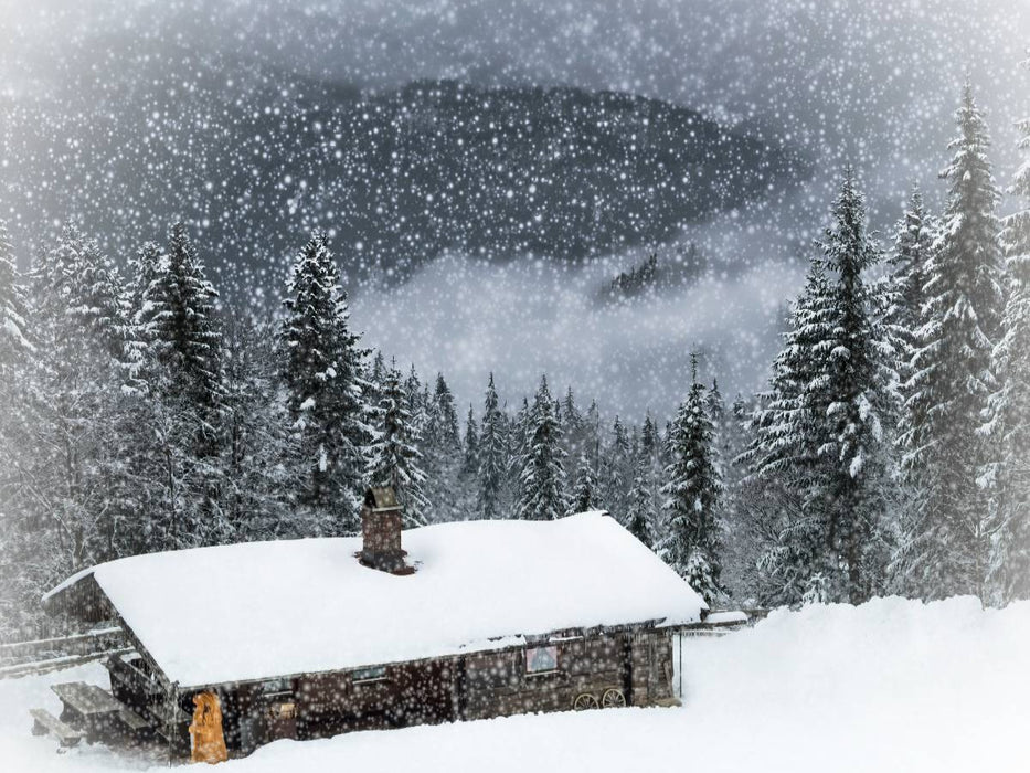 Wintermärchen HEMMERSUPPENALM II (weiß) - CALVENDO Foto-Puzzle'